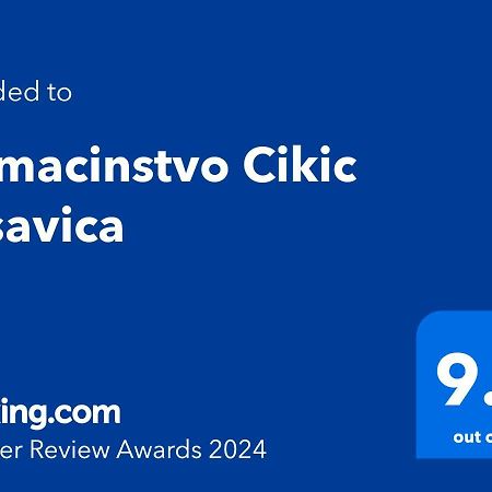 Domacinstvo Cikic Zasavica Pensionat Exteriör bild